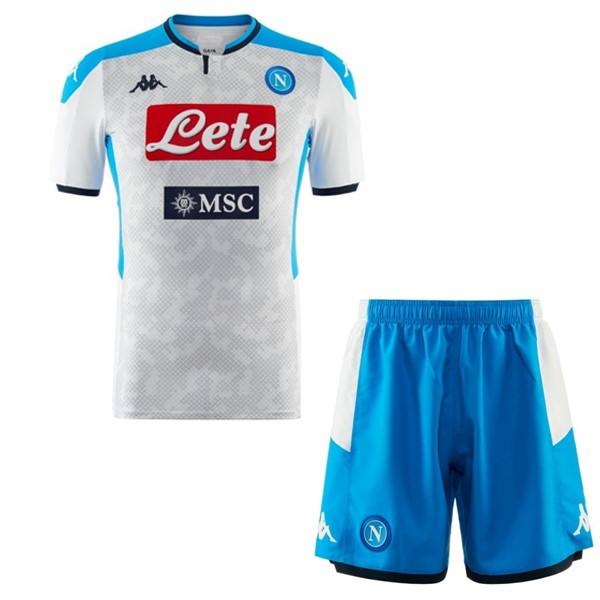 Pantalones Napoli Tercera equipación Niños 2019-2020 Blanco Azul